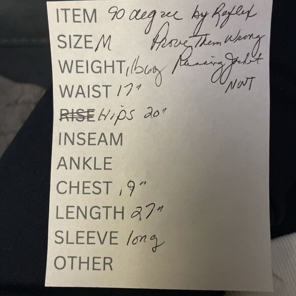 90 Degree By Reflex Hooded Running Jacket Women's M Gray Black Full Zip NEW - Picture 10 of 10